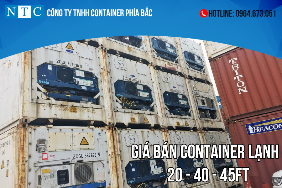 Giá bán container lạnh 20 - 40 -45ft tại NTC Container
