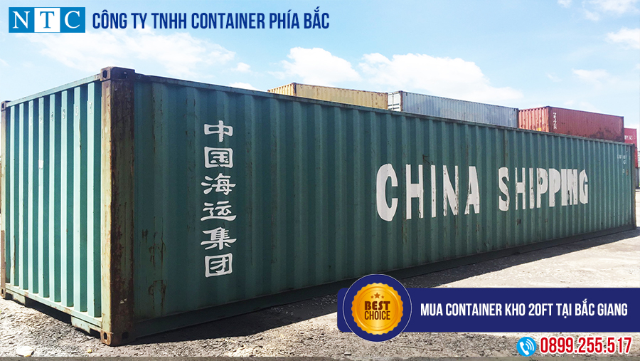Mua container kho 20ft tại Bắc Giang ở NTC Container giá rẻ