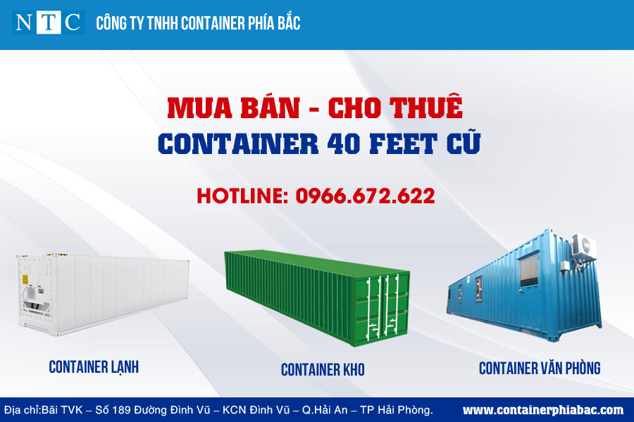 NTC Container chuyên bán và cho thuê container 40 feet cũ