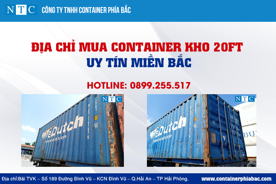 NTC Container địa chỉ mua container kho 20ft uy tín miền Bắc