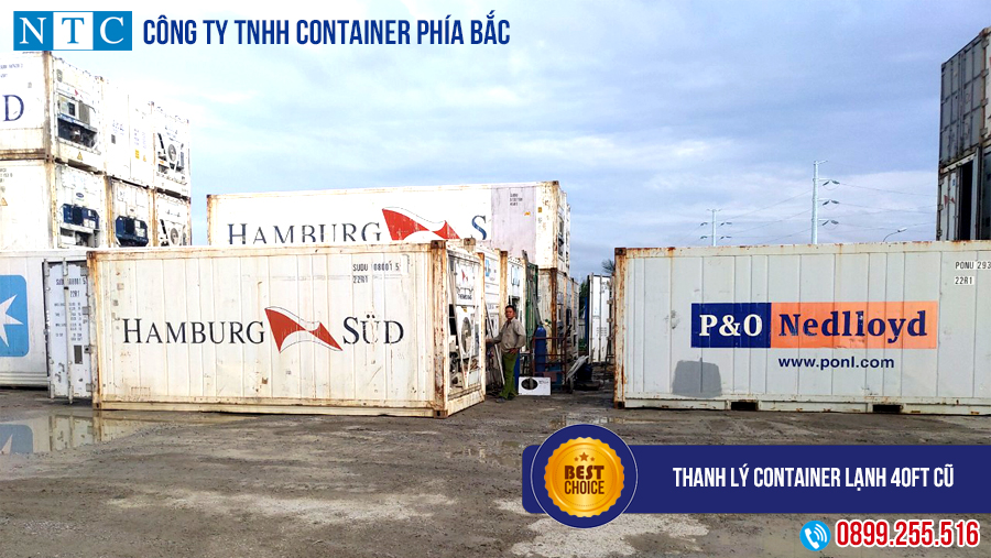 NTC Container thanh lý container lạnh 40ft cũ giá rẻ tại Bắc Ninh. Hotline: 0899.255.516