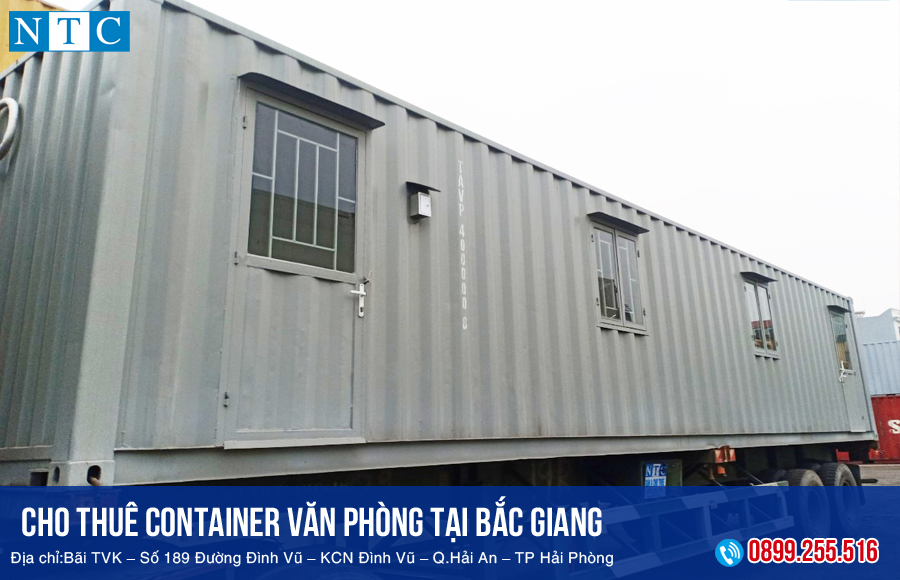 Cho thuê container văn phòng tại Bắc Giang rẻ nhất hiện nay chỉ có ở NTC Container