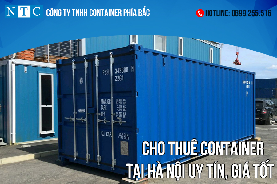 NTC Container cho thuê container tại Hà Nội uy tín, giá tốt. Hotline: 0899.255.516