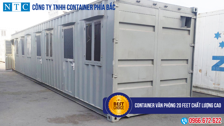 NTC Container cho thuê container văn phòng 20 feet chất lượng cao tại Bắc Ninh