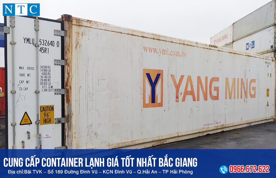 NTC Container mua bán cho thuê container lạnh giá tốt nhất Bắc Giang. Hotline: 0966.672.622
