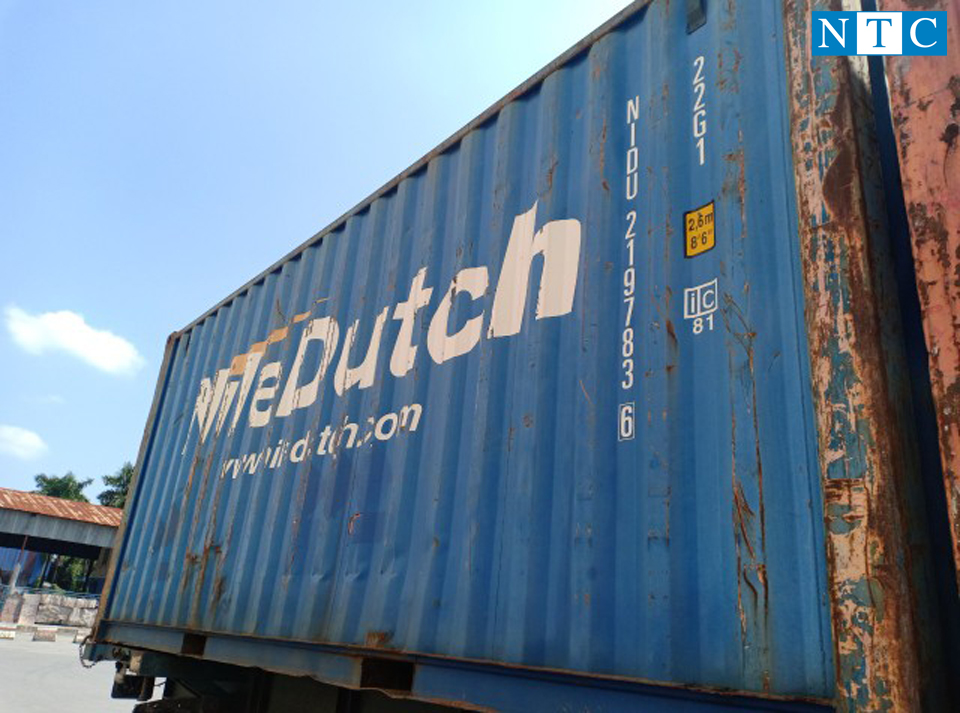 Container kho 20 feet cũ của NTC Container chất lượng 80% so với mới 