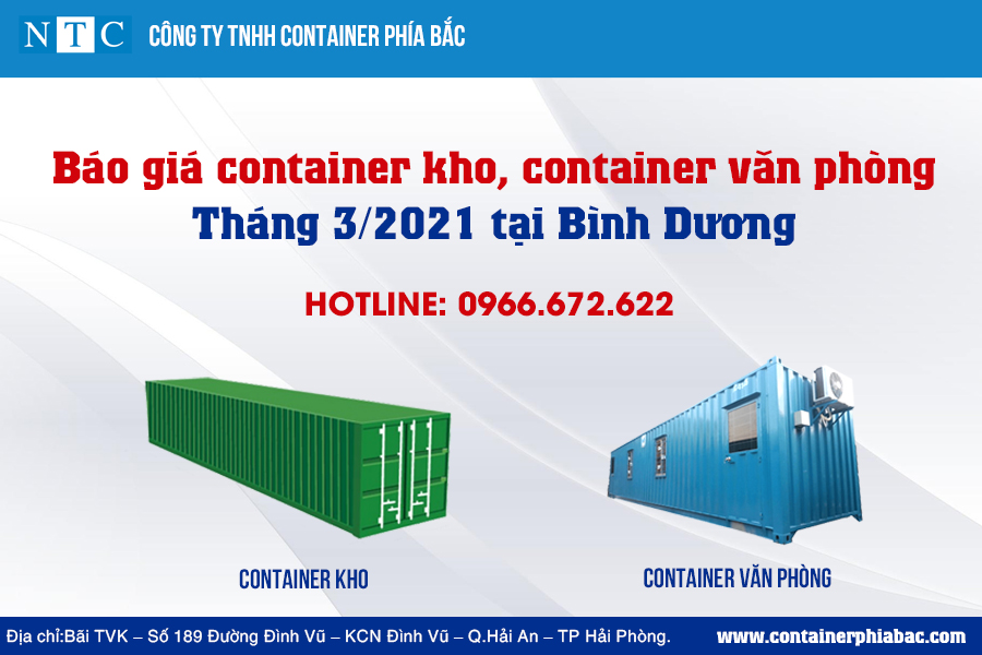 NTC Container - đơn vị cung cấp container kho, container văn phòng uy tín tại Bình Dương. Hotline: 0966.672.622