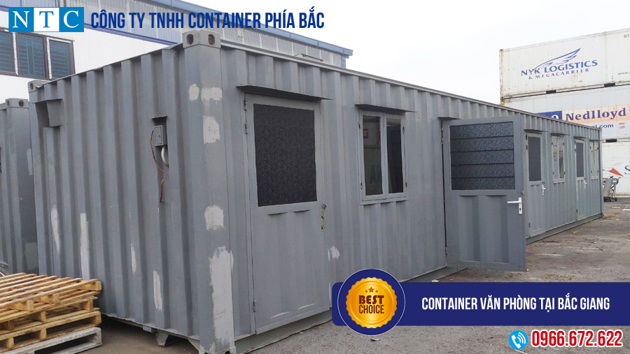 NTC Container - địa chỉ bán container văn phòng tại Bắc Giang uy tín, chất lượng cao. Hotline: 0966.672.622