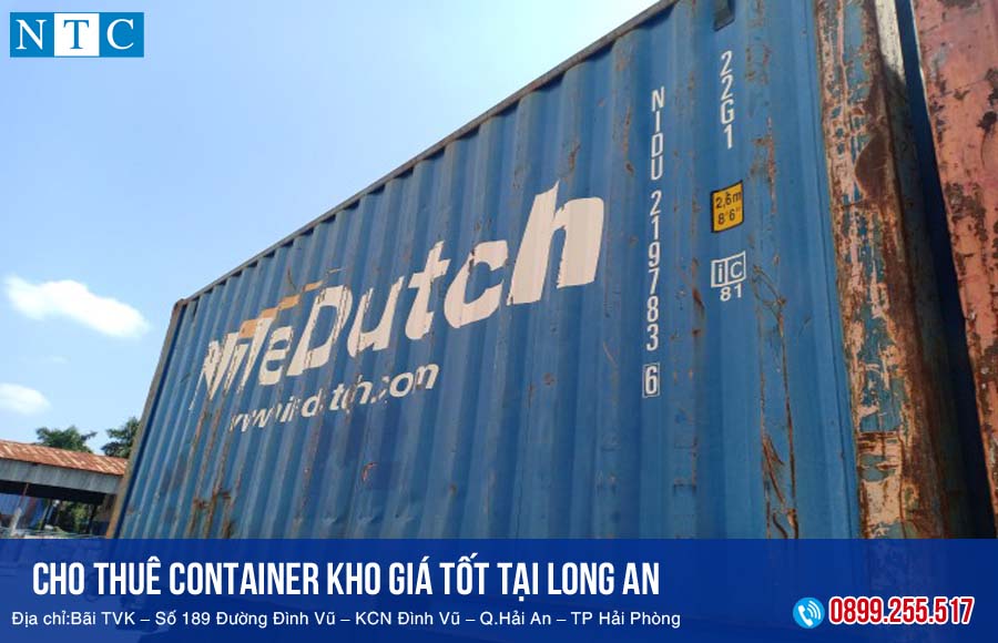 NTC Container cho thuê container kho tại Long An uy tín, giá tốt