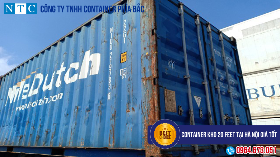 NTC Container - địa chỉ mua container kho 20 feet tại Hà Nội giá rẻ. Hotline: 0964.673.051