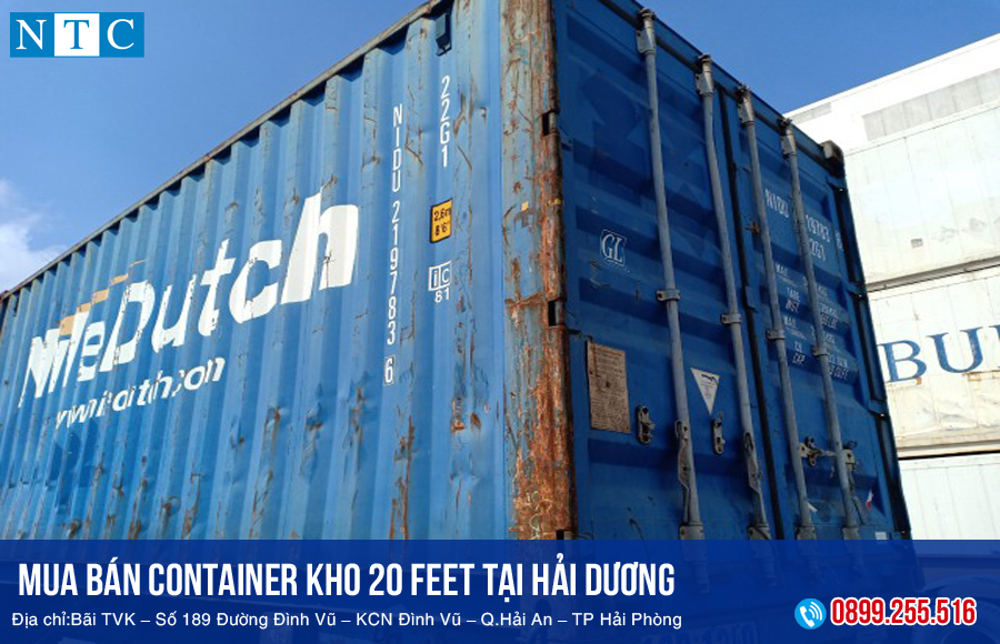 NTC Container cung cấp container kho 20 feet tại Hải Dương giá tốt