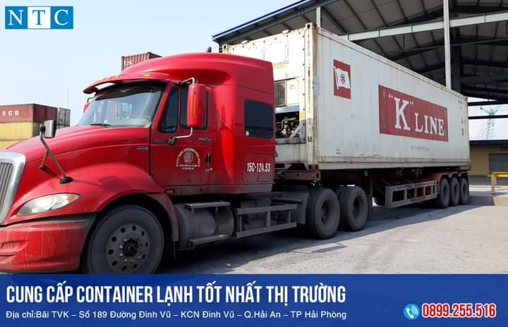 Container lạnh được vận chuyển đi Bắc Giang, Bắc Ninh.