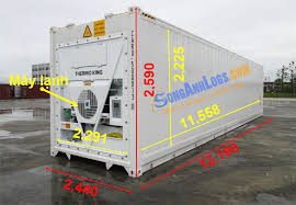 Kích thước và cấu tạo container lạnh