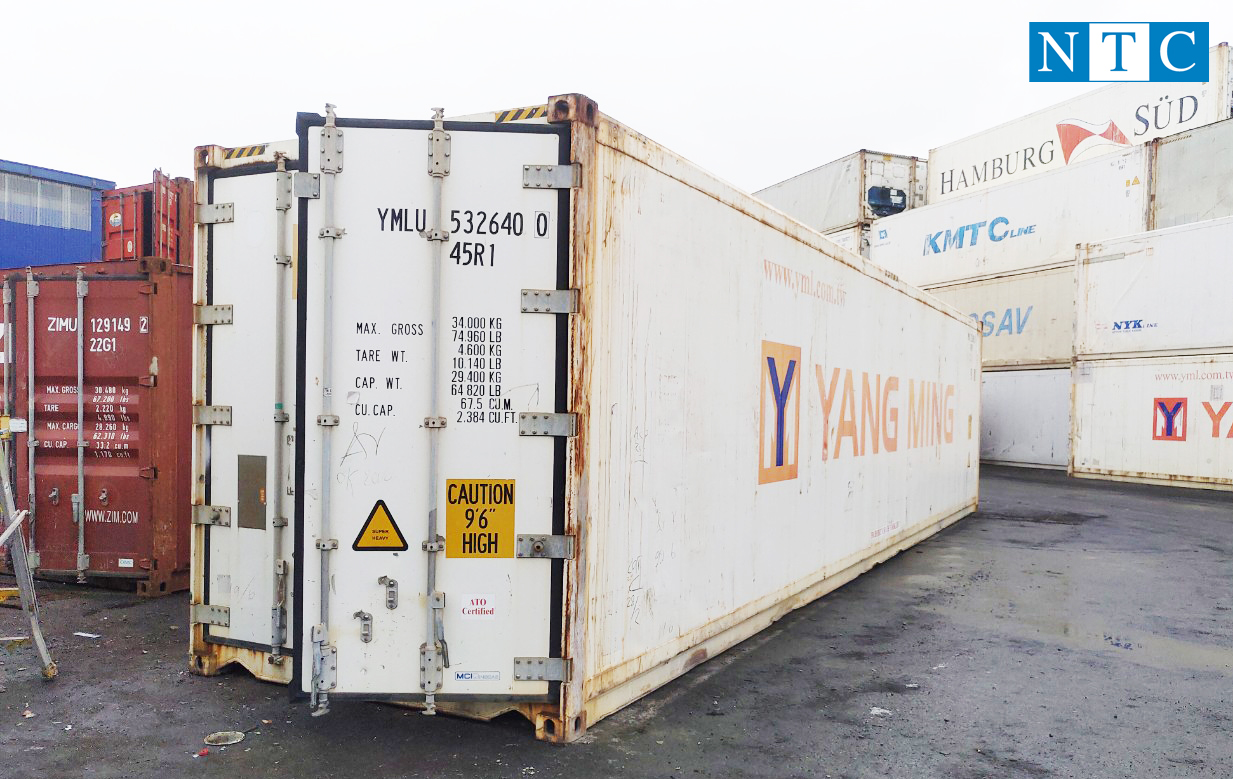 Kích thước của container lạnh 40 feet