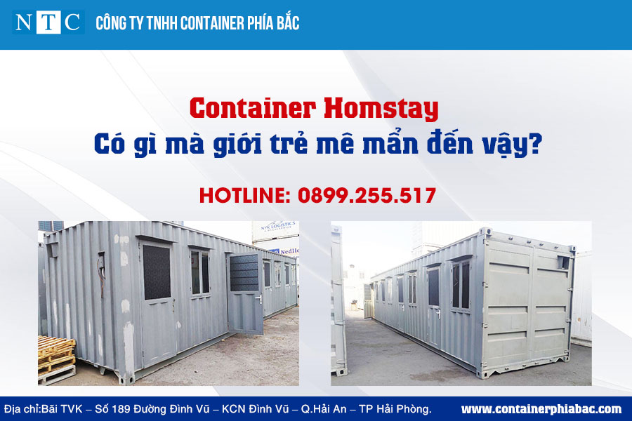 NTC Container thiết kế và lắp đặt container homstay giá tốt, chất lượng, uy tín. Hotline: 0899.255.517