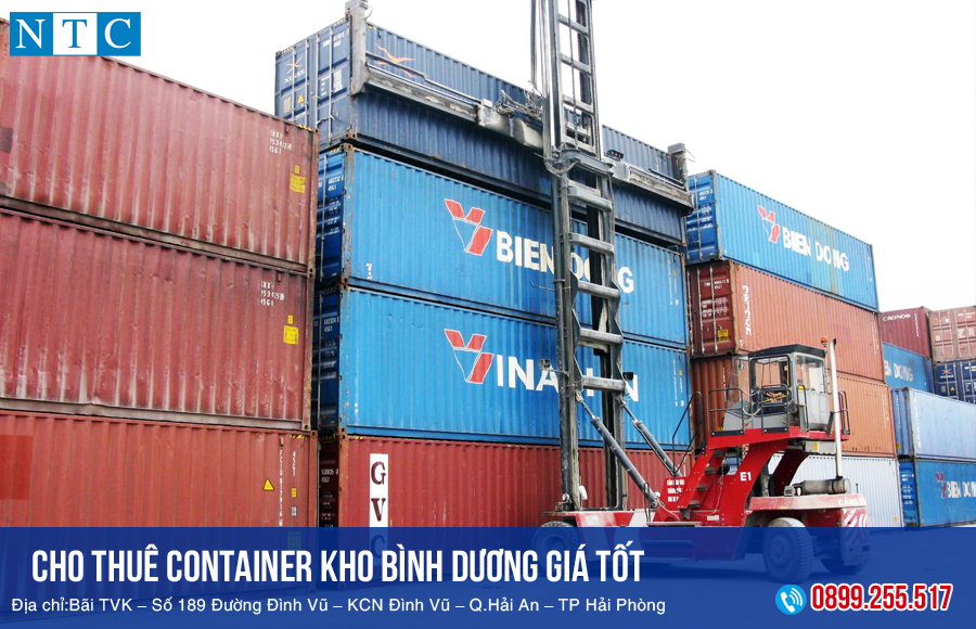 NTC Container cho thuê container kho Bình Dương giá rẻ, chất lượng nhất. Hotline: 0899.255.517