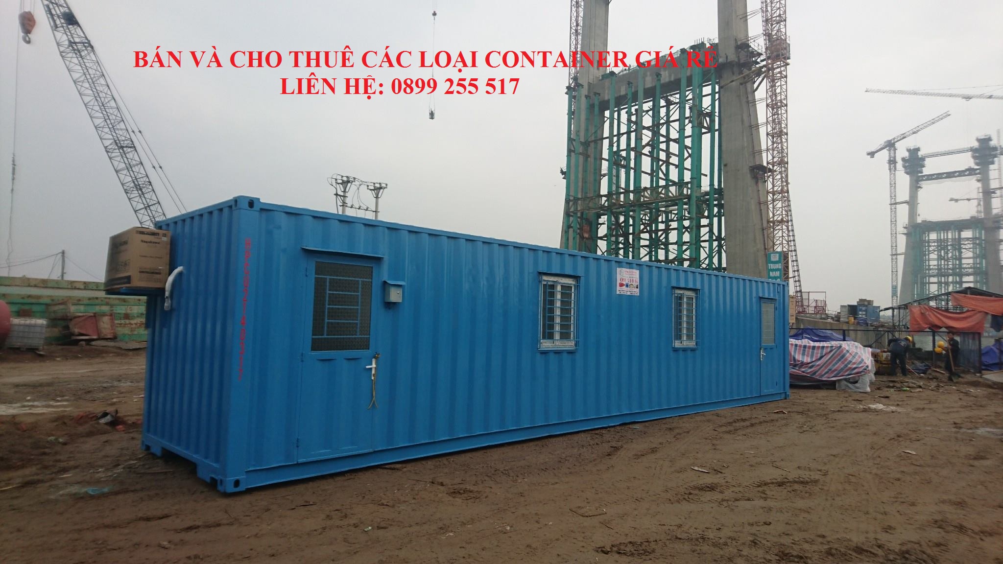 Bàn giao container văn phòng 40 feet tại Quảng Ninh